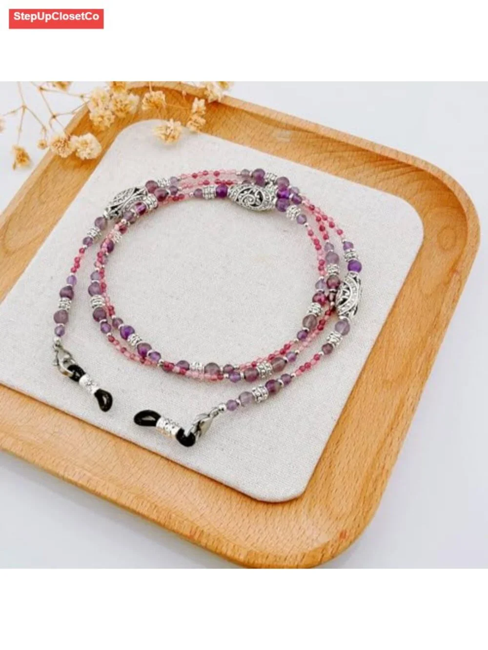 Beaded Glasses Chain for Women, Eyeglass & Sunglass Strap, 14K Gold Plated,